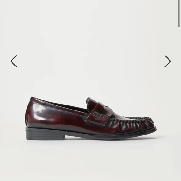 JustFab Deep Red Loafers - Picture 10 of 16